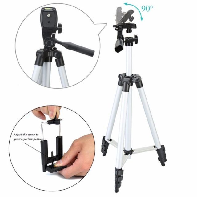 Gậy tripod 3 chân TF-3110 xiaomi selfile stick ( trắng)