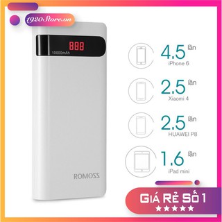[CHÍNH HÃNG] Sạc Dự Phòng Romoss Sence 4P 10.000mah - Màn Hình Led Model New - Bảo Hành 12 Tháng