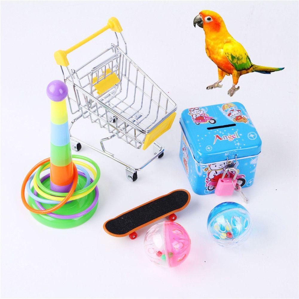 LAYOR1 Xe Đẩy Mua Sắm Đồ Chơi LAYOR1 Dành Cho Vẹt