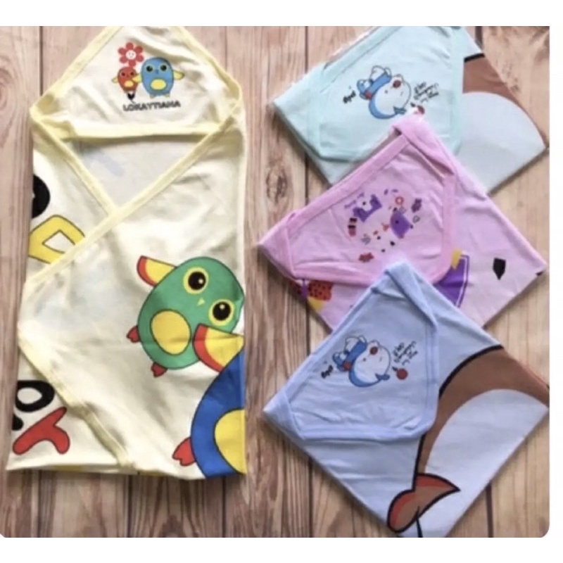 Chăn ủ có mũ - 100% cotton loại đẹp