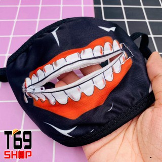 Khẩu Trang Kaneki - Anime Tokyo Ghoul (Có dây kéo)