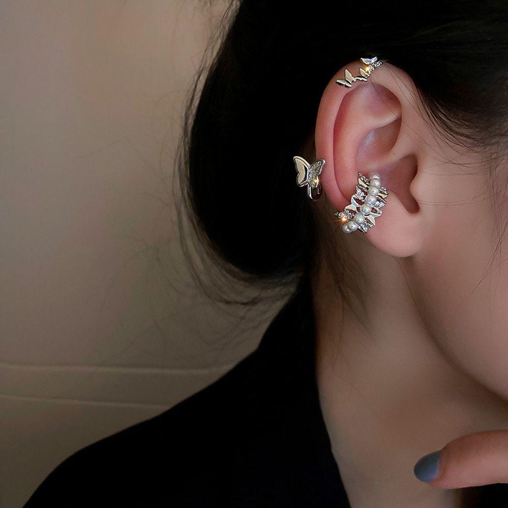 Bông Tai Thiết Kế Độc Đáo Phong Cách Cổ Điển Thời Trang Cho Nữ|Bông Tai Xỏ Lỗ Không Cần Xỏ Khuyên Cá Tính