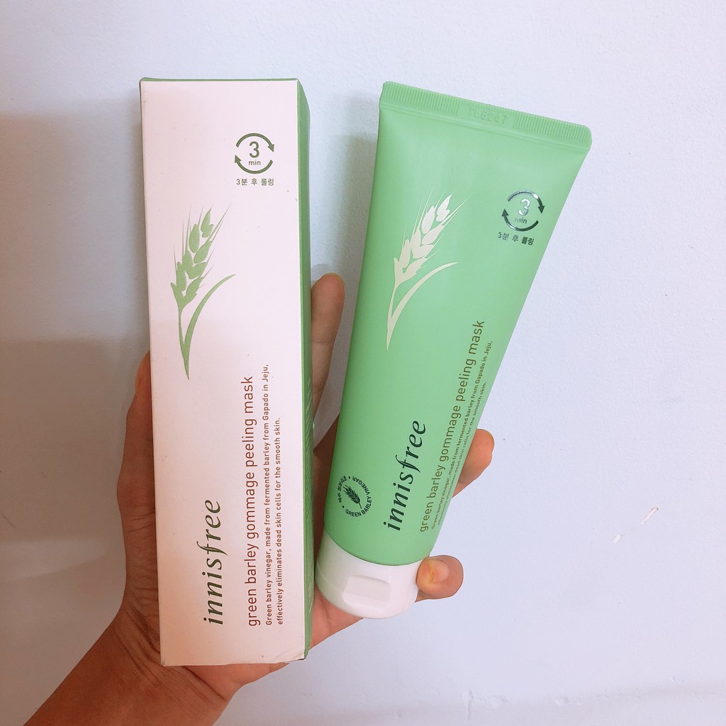 Mặt Nạ Tẩy Tế Bào Chết Chiết Xuất Từ Lúa Mạch Innisfree Green Barley Gommage Peeling Mask 120ml