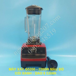 Máy xay sinh tố công nghiệp GERMAN G5200 màu đỏ 2200w cối 2 lít