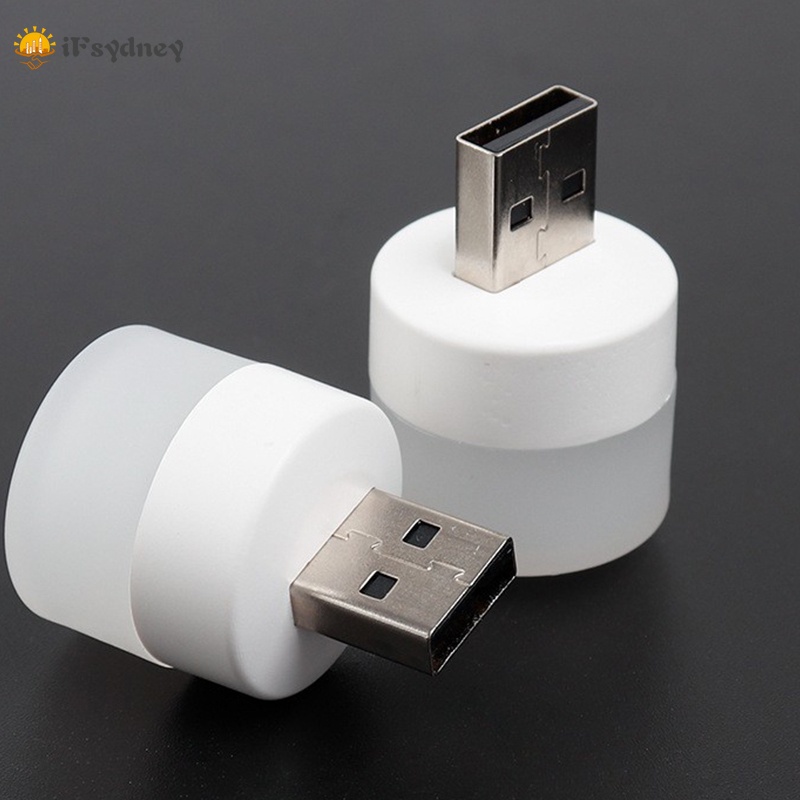 Đèn LED Tròn Nhỏ Bảo Vệ Mắt Cổng Sạc USB Cho Máy Tính/Laptop