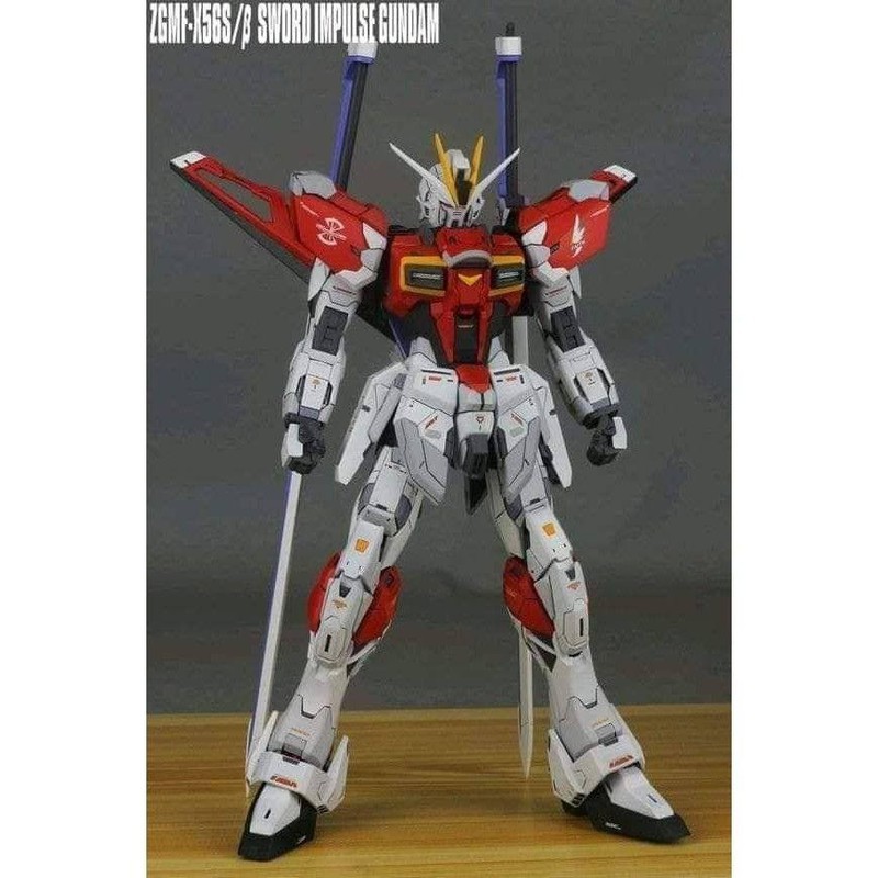 [CÓ SẴN - HỎA TỐC] Mô Hình Lắp Ráp Gundam MG 8813 Sword Impulse Daban tặng kèm Action Base