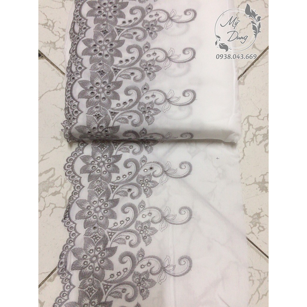 Vải may tay áo, chân váy, Hijab - TiCi (Dây dài 13,5 mét) - MS 180005