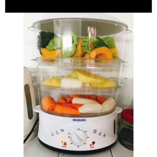 Nồi hấp điện 3 tầng Braburg