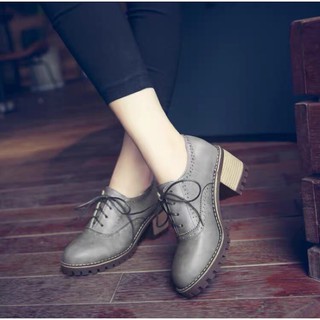 [Hàng oder] Giày vintage tiểu thư cao cấp size ngoại cỡ
