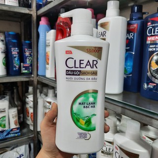 Dầu Gội Clear Mát Lạnh Bạc Hà 630g