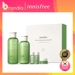 (Hàng Mới Về) Bộ Sản Phẩm Cân Bằng Chăm Sóc Da Chiết Xuất Trà Xanh Innisfree
