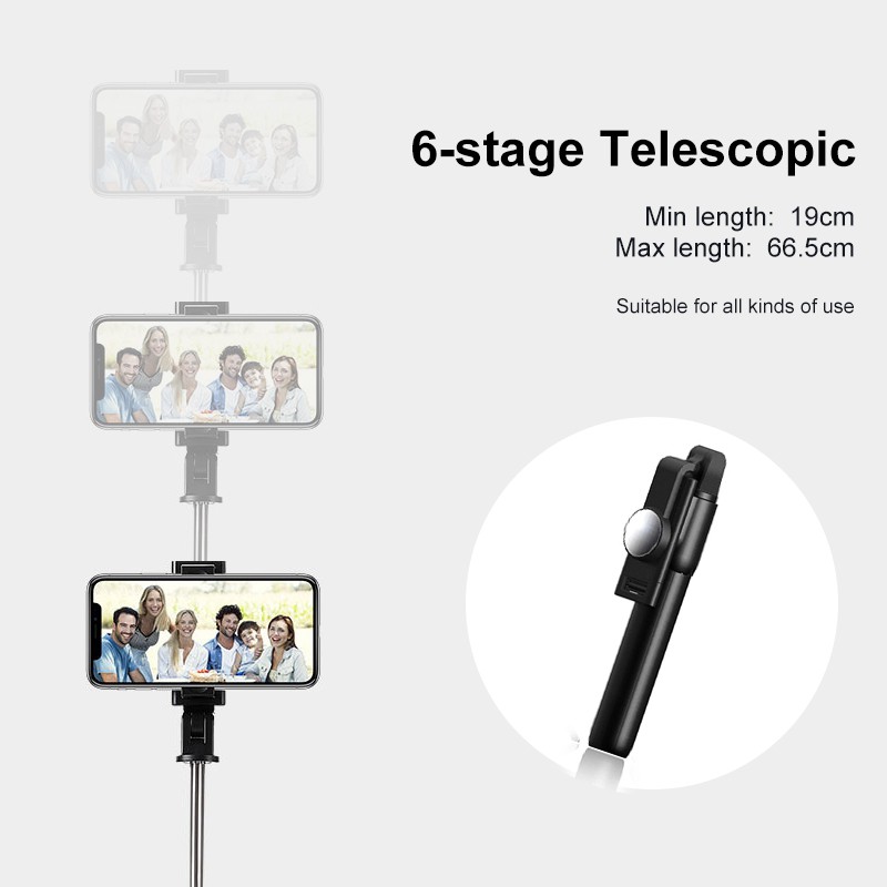 Gậy Selfie Bluetooth Xoay 360 Độ Có Điều Khiển Từ Xa Giá Đỡ | BigBuy360 - bigbuy360.vn