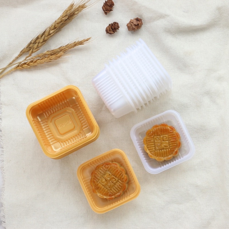 Set 100 khay đựng bánh trung thu 75g-80g
