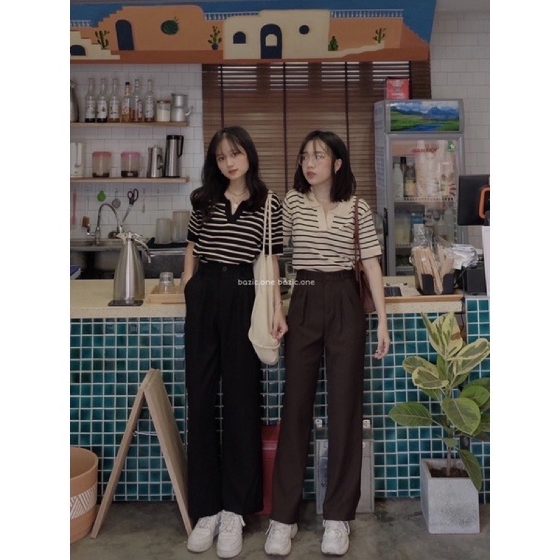 áo len montogi kẻ sọc ngang