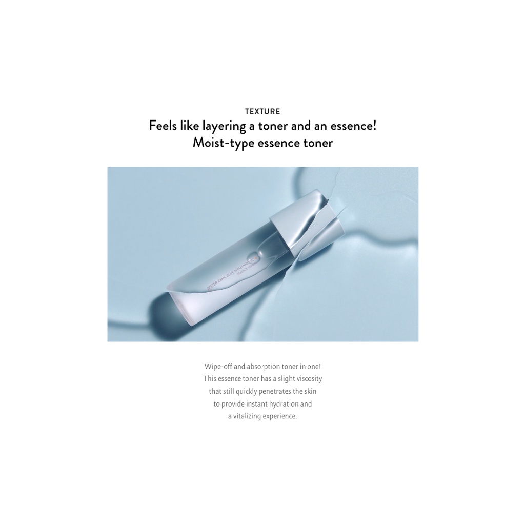 LANEIGE Water Bank Blue Hyaluronic Essence Toner / Emulsion / 2 Step Gift Set / 5 Step Essential Kit - For Normal to Dry Skin