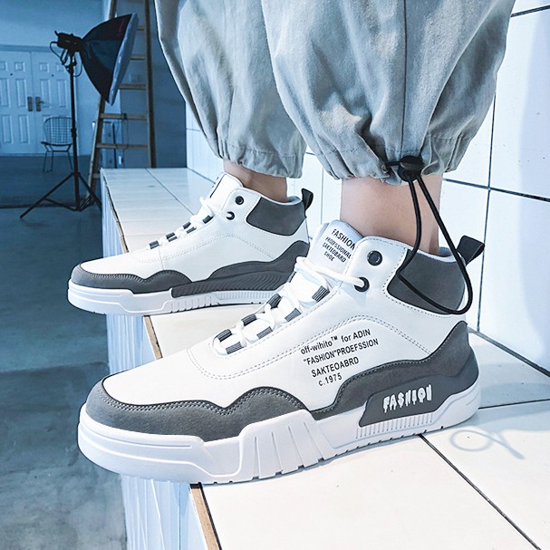 Giày thể thao cổ cao Sneaker nam G40 cao cấp hàng hiệu đẹp thời trang phong cách Hàn Quốc giá rẻ | BigBuy360 - bigbuy360.vn