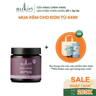 Kem Dưỡng Da Ban Đêm Dành Cho Da Lão Hóa Sukin Purely Ageless Restorative Night Cream 120ml