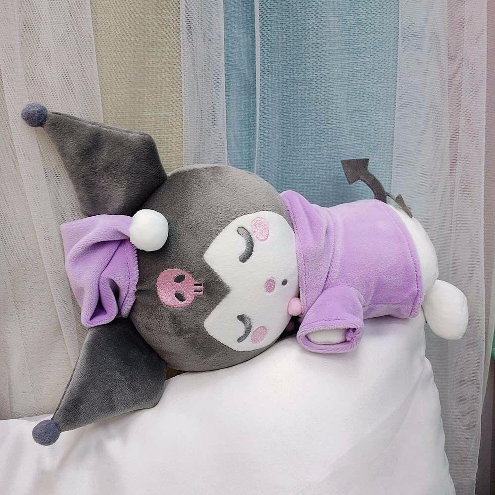 Đồ chơi nhồi bông Hình Kuromi My Melody 8inch Đang Ngủ Dễ Thương