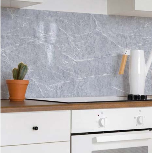 Decal giấy dán tường ĐÁ XÁM VÂN LỚN khổ 45cm keo sẵn