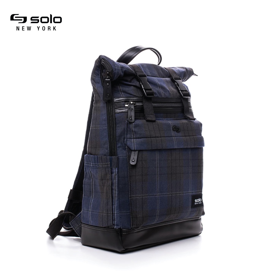 Balo Nắp Cuộn SOLO Cameron Rolltop kích thước 47.5 x 42.5 x 15 cm - 15.6 inch - Màu Xanh đen Mã sản phẩm HLD701-51