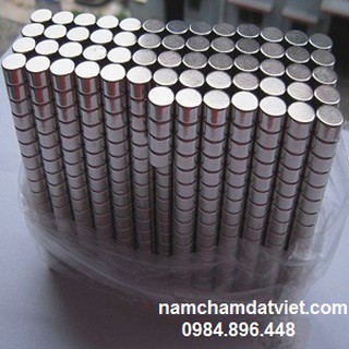 Set 100 viên nam châm viên 3x3mm trụ tròn nam châm trắng làm tai nghe