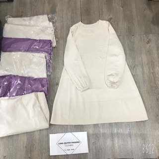 Váy len tiểu thư - combo hồng phan