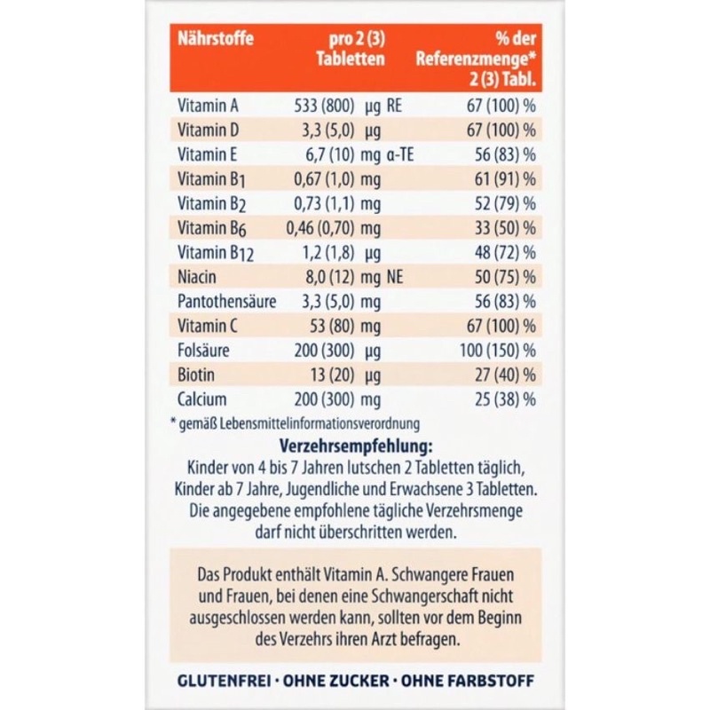 Viên Ngậm Sanostol Lutschtabletten Bổ Sung Canxi và Multi-Vitamin Cho Trẻ
