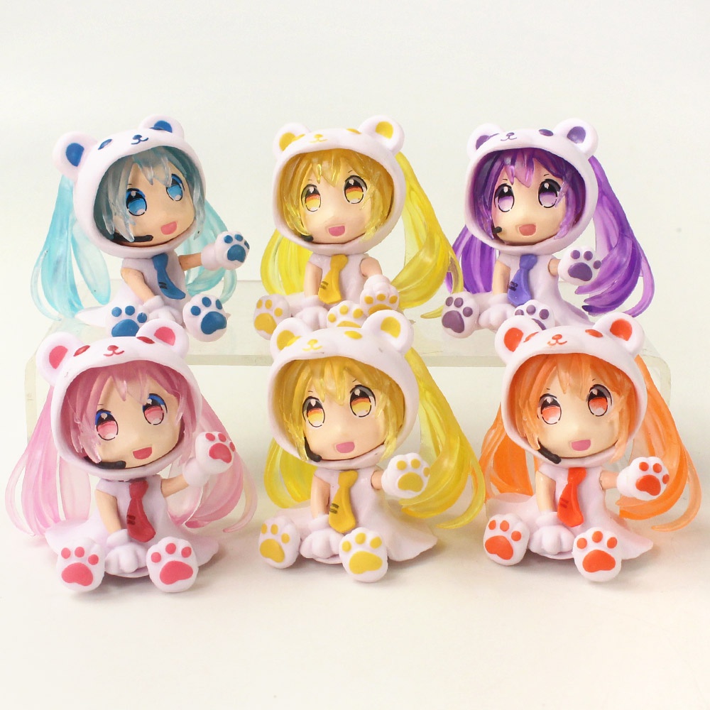Bộ 5 Mô Hình Nhân Vật Hatsune Miku Dùng Trang Trí