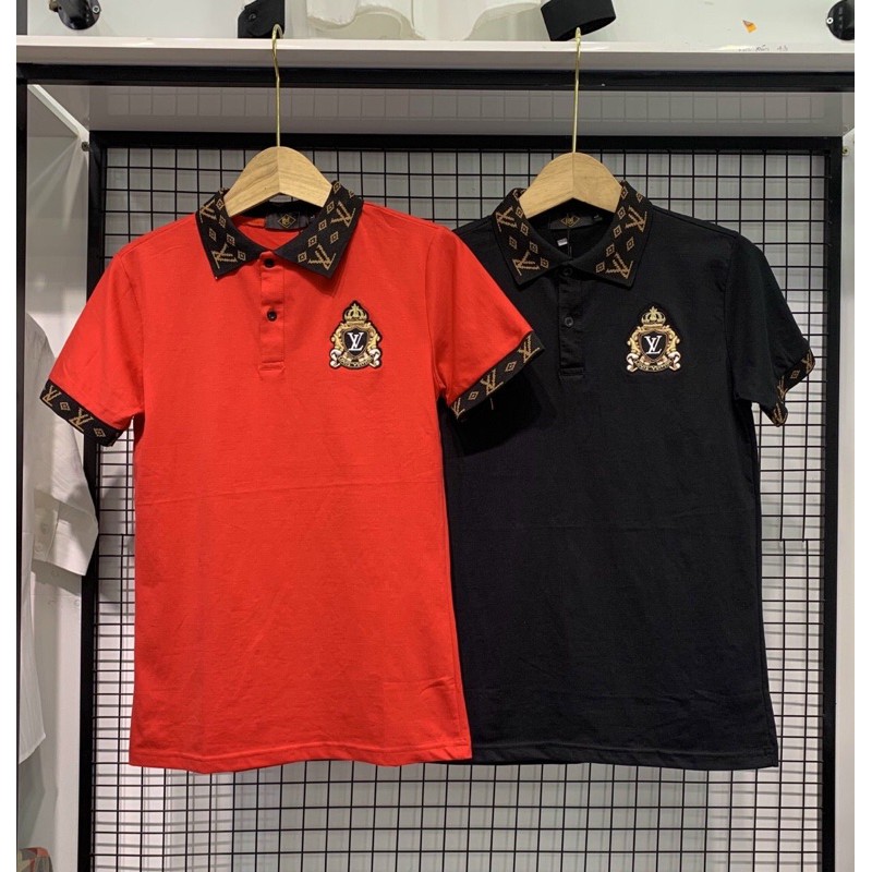 Áo Thun Nam Cổ Trụ Thêu Logo (chất liệu cotton,co dãn 4 chiều) | BigBuy360 - bigbuy360.vn