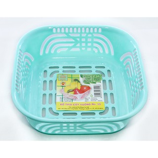 Rổ vuông nhựa tự lập tl59 - 21 x 21 x 7cm