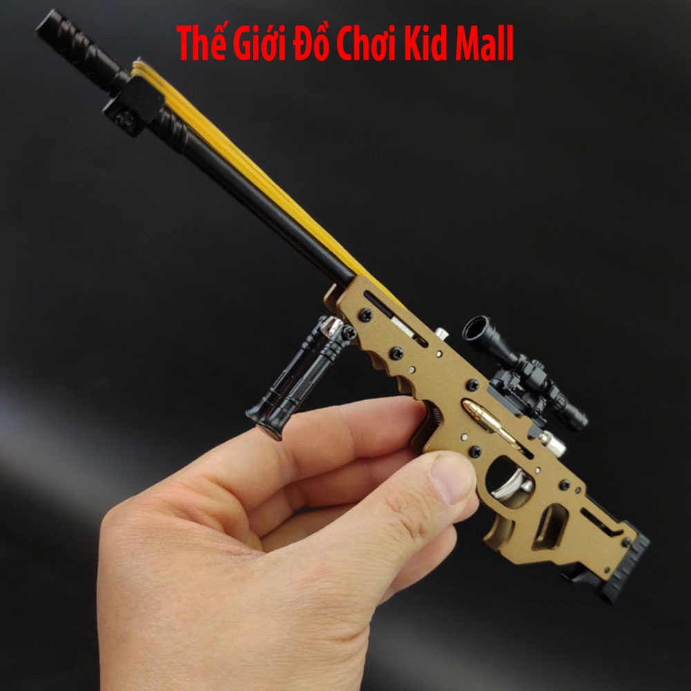 Móc khoá PUBG mô hình súng AWM AKM K98 AK M416 M249 M16A4 có thể phóng nịt, tặng sẵn dây nịt