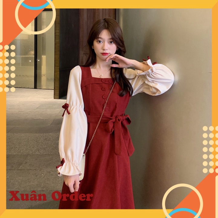 - Váy Cổ Vuông - Hàng Quảng Châu - Xuanorder