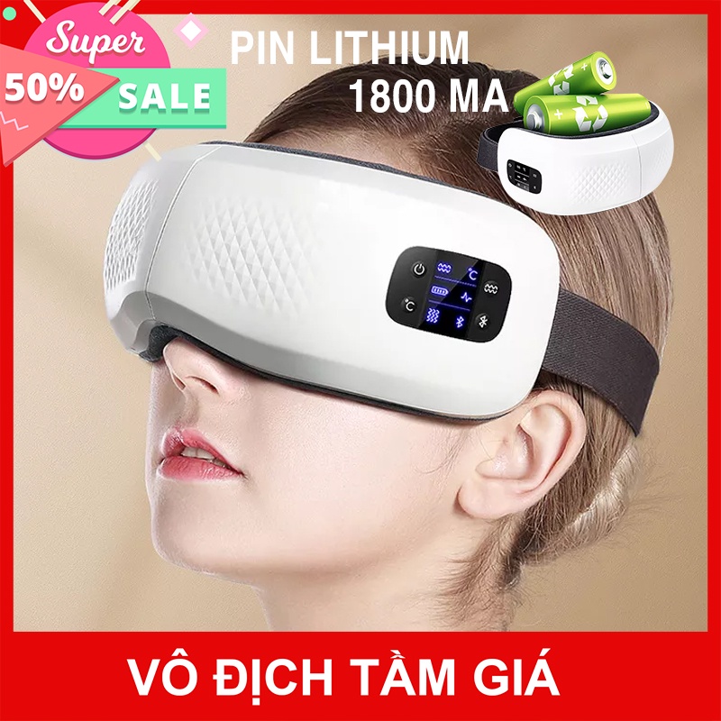 Máy massage mắt, máy mát xa mắt giảm cuồng thâm, đau mắt loại dùng pin HY-01 cao cấp