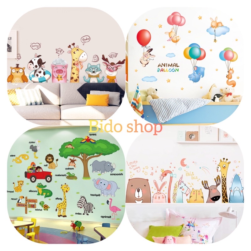 Decal dán tường, Tranh dán tường, hình dán tường cho bé, trang trí phòng khách, phòng ngủ | BigBuy360 - bigbuy360.vn
