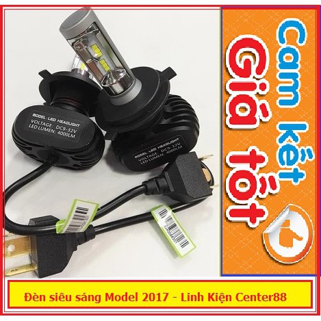 Đèn led siêu sáng - 4000 lumen - H4
