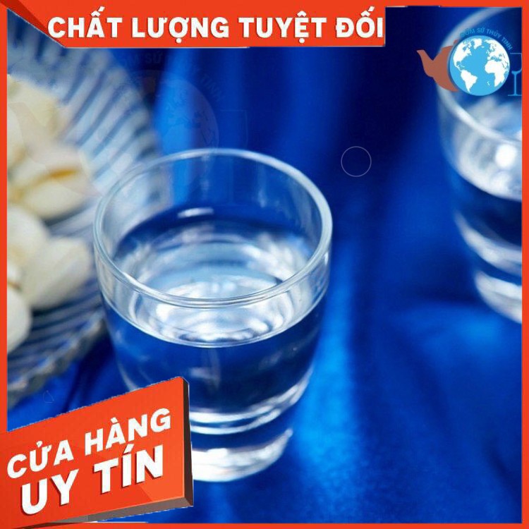 Bộ 6 ly chén thủy tinh uống nước uống rượu loại nhỏ- chén hạt mít.