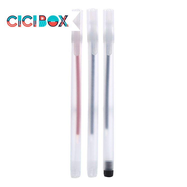 Bút gel basic RESUN nhiều màu, Bút bi nước văn phòng mực gel tiện lợi CICIBOX