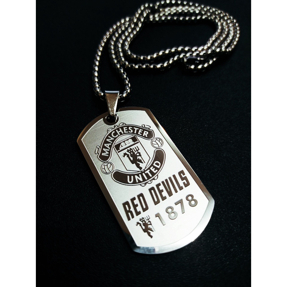 Vòng cổ inox không gỉ Man United