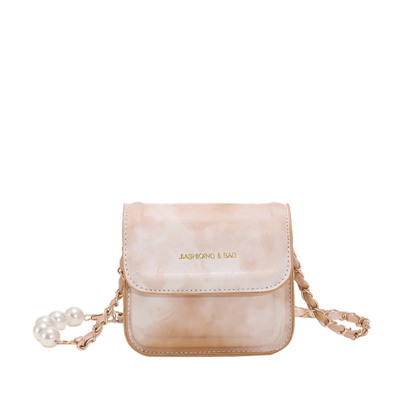 Túi đeo chéo ulzzang mini ví da nữ túi ngọc trai dây xích hàn quốc thời trang