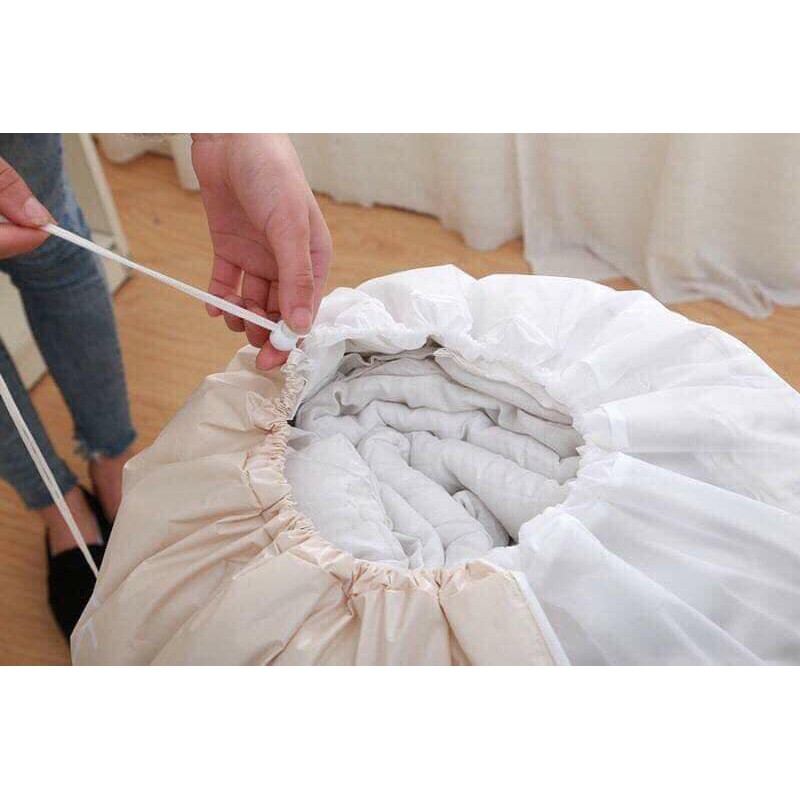 Túi đựng chăn màn, túi đựng quần áo, chăn ga có dây rút không thấm nước siêu tiện lợi ( 45 x 85 cm) | BigBuy360 - bigbuy360.vn