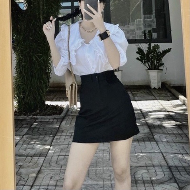 Chân váy G11 kaki basic co giãn tốt có đủ size - GEM Fashion