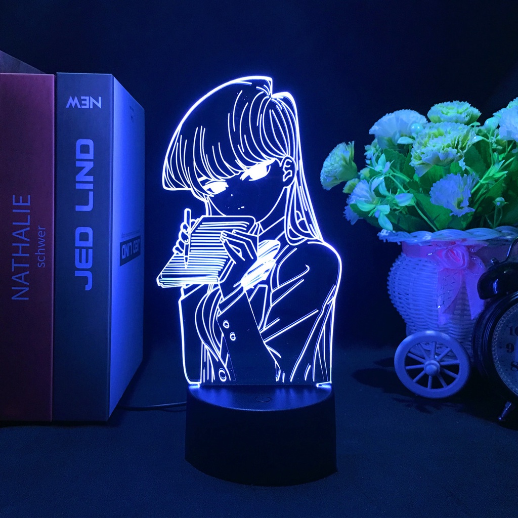 Đèn Ngủ Led 3d Hình Nhân Vật Hoạt Hình Komi Can't