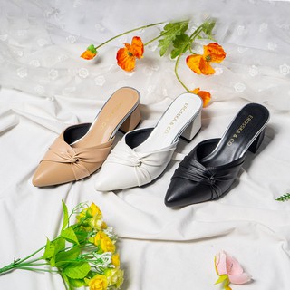 GIÀY CAO GÓT EROSSKA THỜI TRANG MŨI NHỌN PHỐI QUAI THẮT CHÉO CAO 5CM - EM055