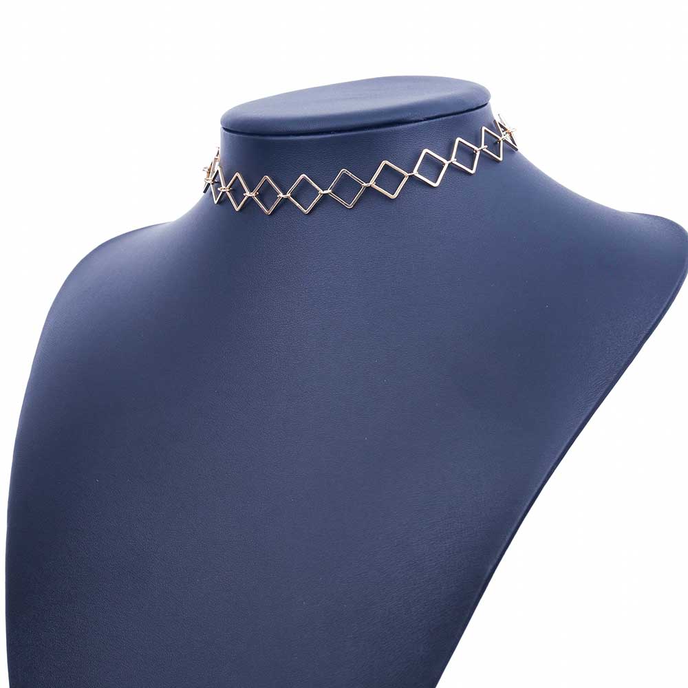 Vòng Choker Thiết Kế Mặt Vuông Đơn Giản Hợp Thời Trang
