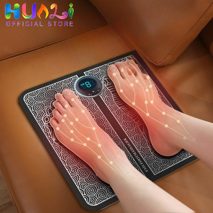 Thảm Massage Bàn Chân EMS - Máy Mát Xa Bàn Chân Thư Giãn Toàn Diện Có Màn Hình Hiển Thị