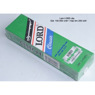 1 hộp Lưỡi Lam cạo râu xanh Lord chính hãng