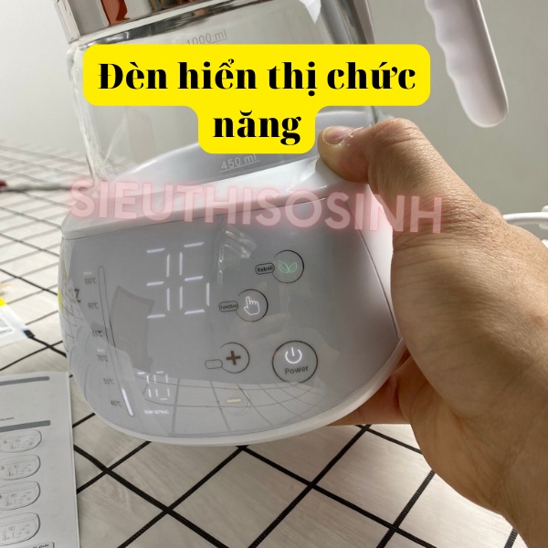 Ấm Đun Nước Moaz Bebe Smart Electric 1000ml (BH 12T)