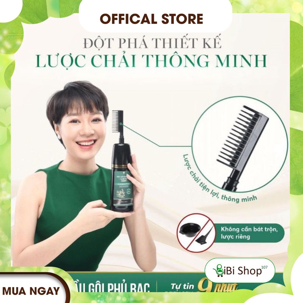 Dầu Gội Phủ Bạc LACO Tặng Kèm Lược Thông Minh