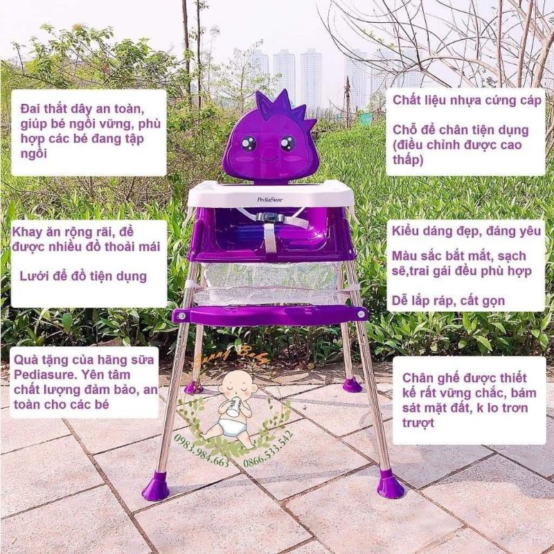 Ghế ăn khủng long Pediasure