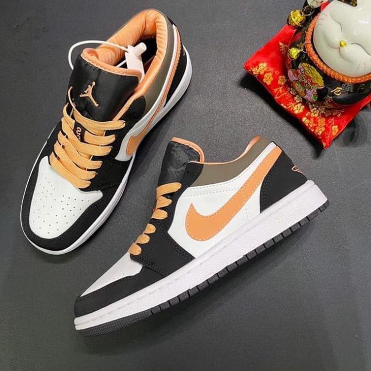 [ TẶNG Tất Cao Cấp ] ZinVG Giày jordan 1 hồng đào cổ thấp siêu đẹp dành cho nam nữ, giày jd Cổ Cao Hot Trend